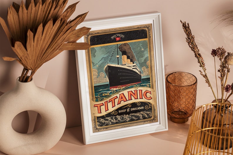 Titanic Poster Movie Poster Romantic Poster Music Lovers Home Decor