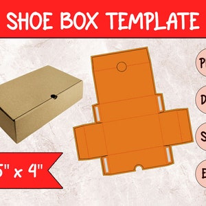 Shoe Box Template Svg, Shoe Box Svg, Sneaker Box Template, Digital Download