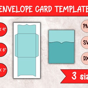 Envelope Card Template, Sublimation Template, Envelope Template, Sublimation Png Dxf Svg, Digital Download