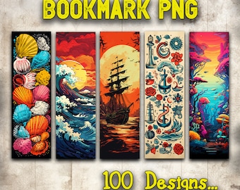 Bookmark Png, Bookmark Bundle, Printable Bookmark Bundle, Bookmark Sublimation Designs, Bookmark Designs For Sublimation