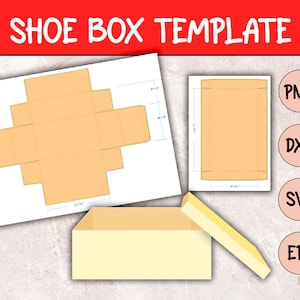 Shoe Box Template Svg, Shoe Box Svg, Sneaker Box Template, Digital Download
