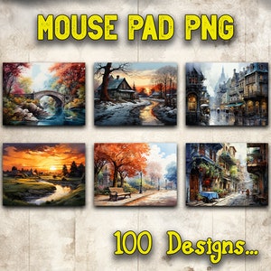 Mouse Pad Sublimation Designs, Png Sublimation Designs, Instant Digital Download Mouse Pad, Nature Mouse Pad Png, Printable Designs
