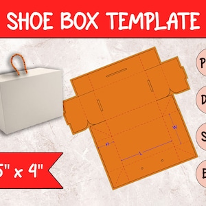 Shoe Box Template Svg, Shoe Box Svg, Sneaker Box Template, Digital Download