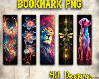 Bookmark Png, Bookmark Bundle, Printable Bookmark Bundle, Bookmark Sublimation Designs, Bookmark Designs For Sublimation