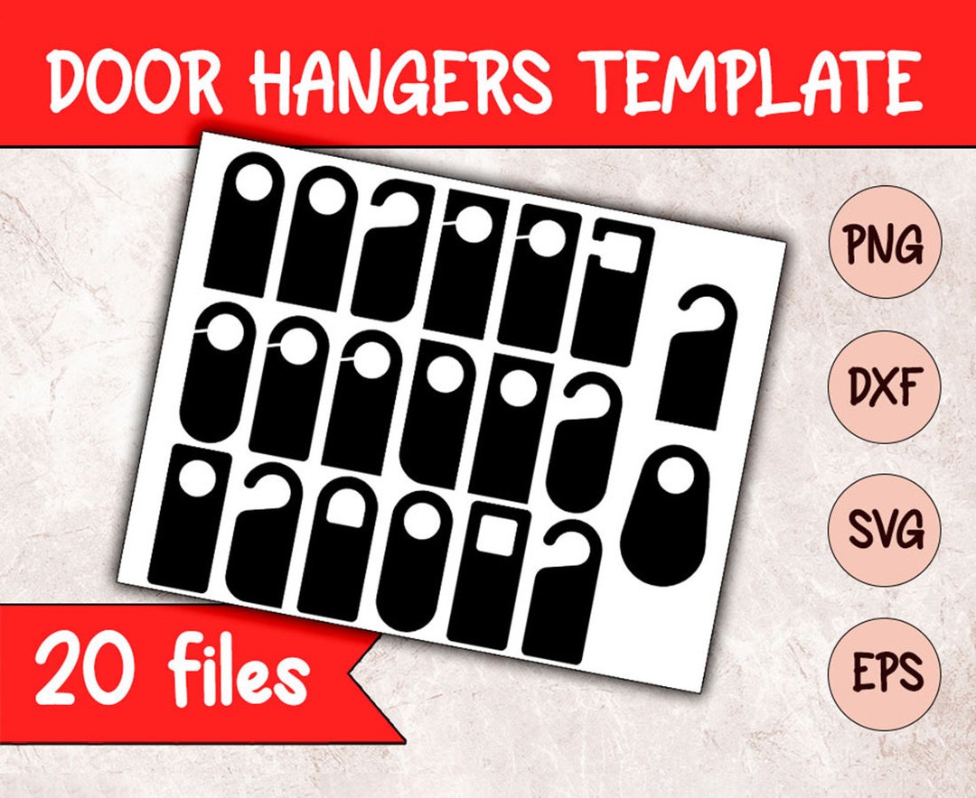 Door Hanger Template, Sublimation Template, Door Hangers Templates