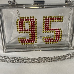 Kansas City Chiefs Chris Stone Cold Jones inspired clear game day purse!!
