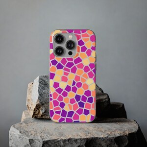 Citrus Geometric Design, iPhone Case, Samsung Case, Flexi Case, Geometry, Tessellation, Pattern, Polygon, iPhone 14 13 12 11 X XR 8 Pro Plus