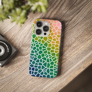 Transition Geometric Design, iPhone Case, Samsung Case, Flexi Case, Geometry, Tessellation, Pattern, Polygon