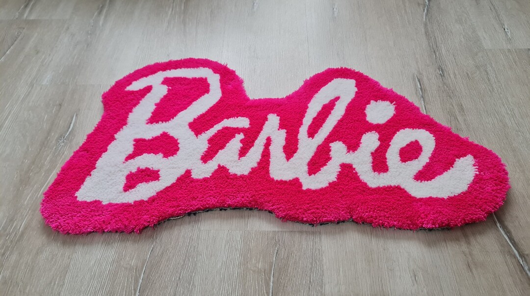 Custom Barbie Pink Tufted Rug / Handmade 100 Handmade Etsy