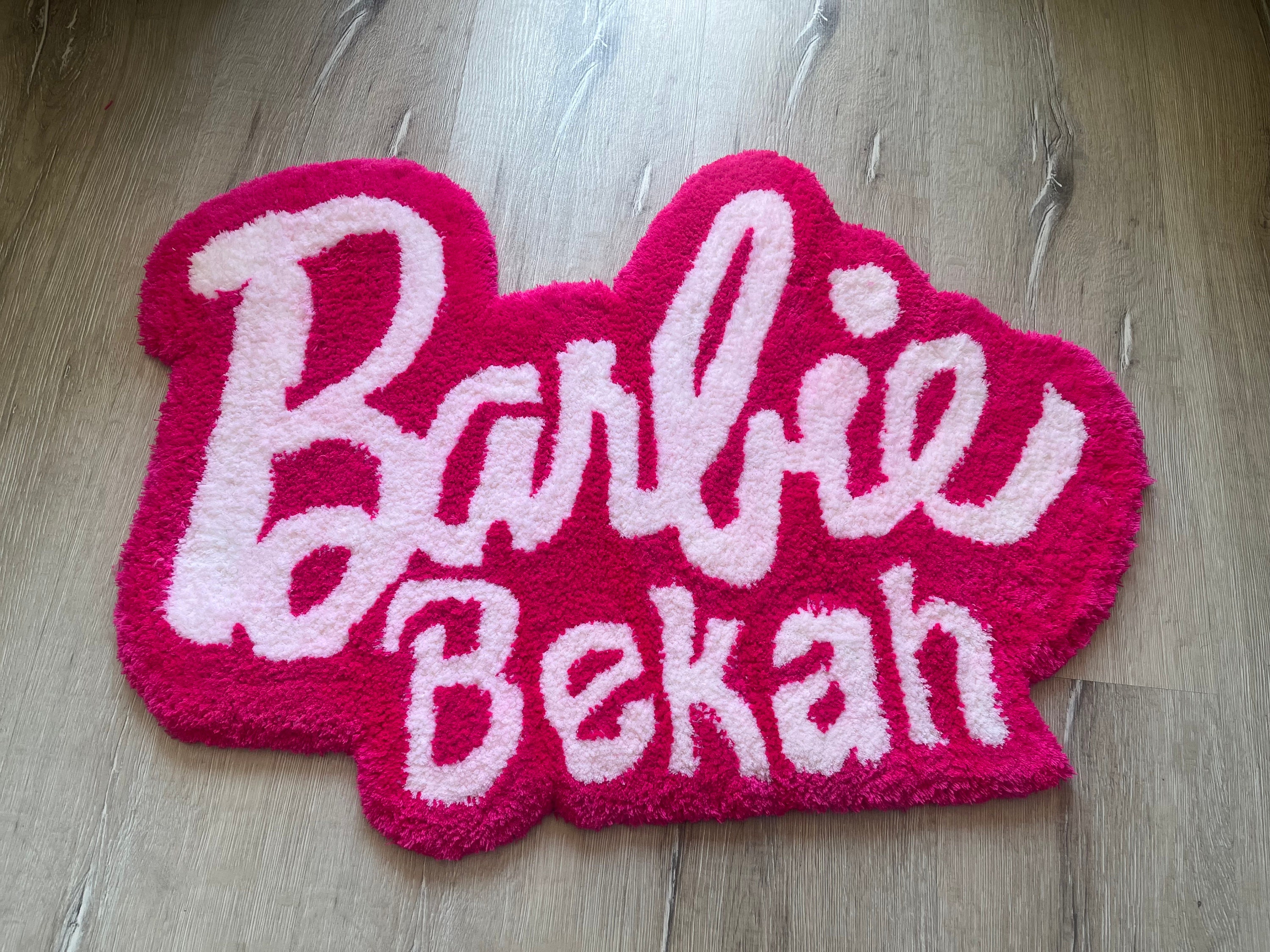 Barbie Name Tag Patch Costume Girl Badge Sign Dye Sublimation Iron