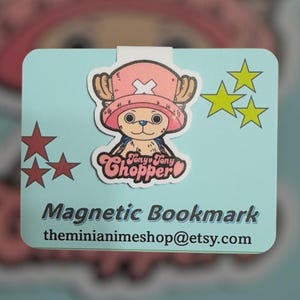 Anime Magnetic Bookmarks- Bookmarks - Book Accessories - Gift for Readers - Bookish gifts - One Piece/ Demon Slayer Design