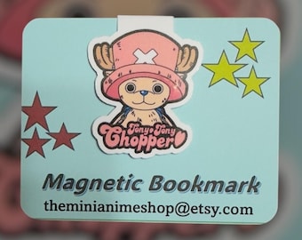 Anime Magnetic Bookmarks- Bookmarks - Book Accessories - Gift for Readers - Bookish gifts - One Piece/ Demon Slayer Design