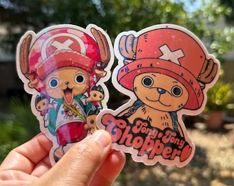 Chopper Anime Art- One Piece Sticker Glossy/Holographic Water Resistant - One Piece Chopper