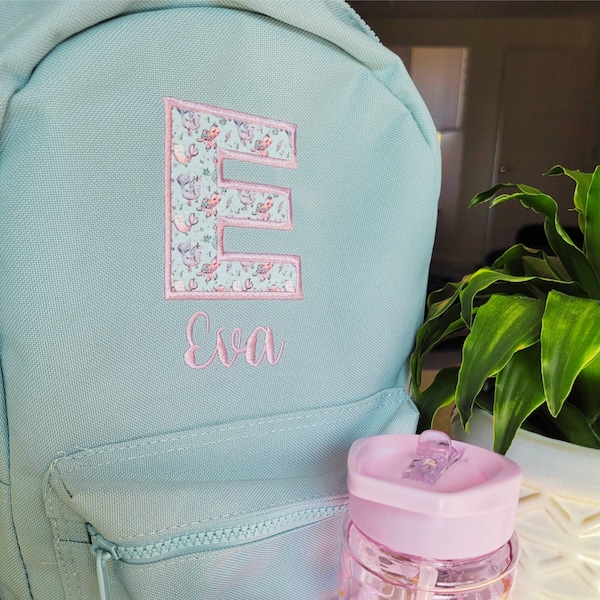 Personalised Toddler backpack with name, Embroidered backpack, Small Nursery backpack, Fairy Backpack, Kids Backpack, Toddler Girl Backpack