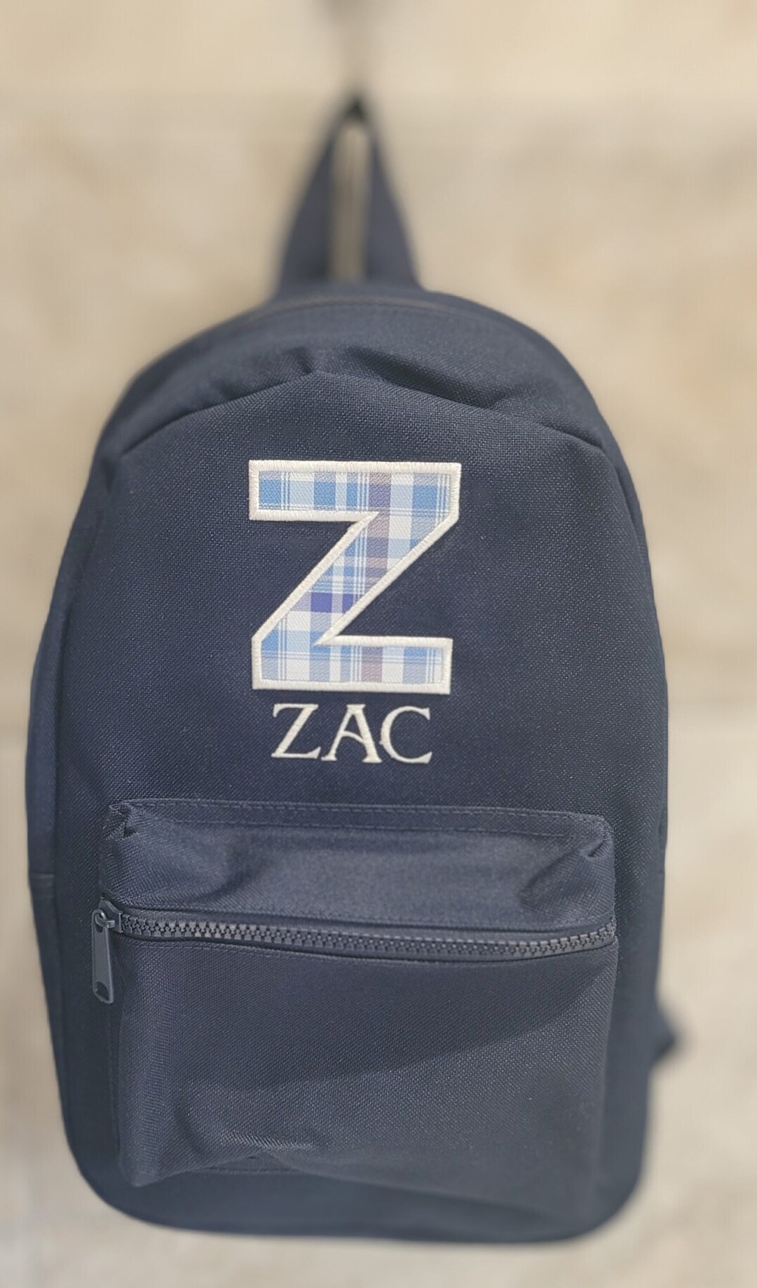 Personalised Toddler Backpack, Embroidered Initial and Name, Small