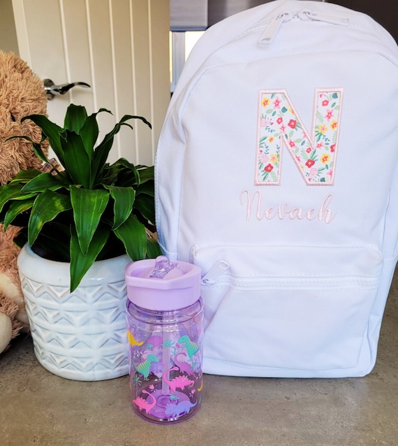 Personalised Toddler Backpack Embroidered Initial and Name Small Nursery Backpack Fairy Backpack Floral Backpack Toddler Girls Bag Etsy Canada