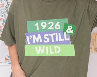 Comfort Colors 100th Birthday Shirt, 1926 tShirt grandpa sweater, 100 birthday favors unisex tee,personalized gift,