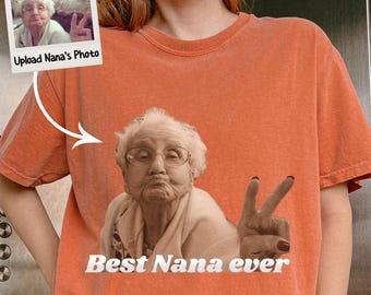 Custom Your Photo Shirt, Comfort Colors® Personalized Picture Tee, Upload Your Own Image, Vintage Custom Photo Gift