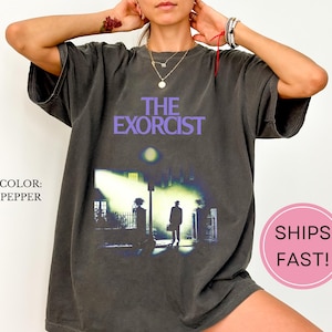the exorcist, exorcist movie shirt, exorcist t-shirt, exorcist 1973, retro horror movie, retro horror merch, 70s movie, cult classic, exorcism, cult shirt, gothic tee, back print, streetwear