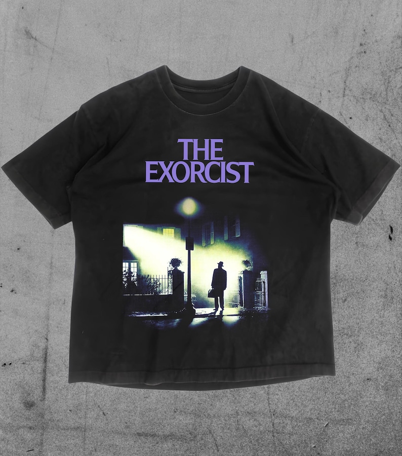 the exorcist, exorcist movie shirt, exorcist t-shirt, exorcist 1973, retro horror movie, retro horror merch, 70s movie, cult classic, exorcism, cult shirt, gothic tee, back print, streetwear