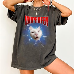 Funny TikTok Cat Meme T-Shirt, Weird Kitten shirt| Migraine Survivors
