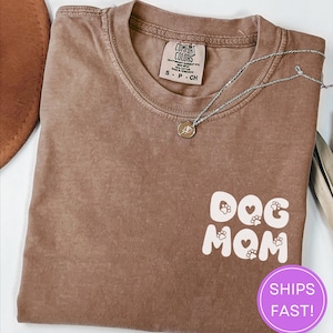 Comfort Colors® Easily Distracted By Dogs and Books Shirt, Dog Lover Shirt, Book Lover Shirt, Bookworm Shirt, Dog Mom Shirt