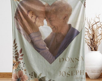 Personalized Photo Fleece Blanket: Wedding, Anniversary Keepsake