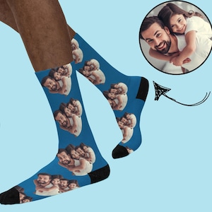 Custom Photo Socks: Personalized Picture Gift, Fleece Lined