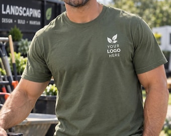 Custom Logo Business T-Shirt, Company Uniform, Front & Back Print (Unisex Fit)