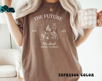 Future Mrs. Shirt: Bachelorette Party, Engaged Gift (Comfort Colors 1717)