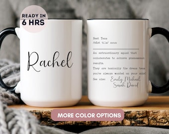 Personalized Team Definition Coffee Mug, Custom Coworker Gift