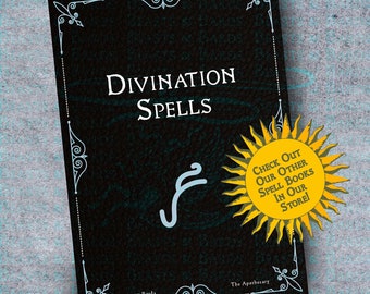Homebrew Spell Book: Divination | Immersive D&D Setting PDF - Stats, Components and How To Cast RPG Extra Printable