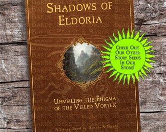 Story Seed - Shadows of Eldoria / Immersive D&D Adventure PDF - Story, Monster (lore + stats), Mini Challenge RPG Campaign Imprimible