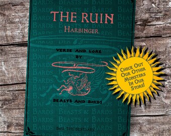 The Ruin Harbinger | Homebrew RPG Monster PDF - Includes Crafted Monster Origin Story and Stats | RPG | Campaign | Printable