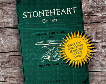 Stoneheart Goliath | Homebrew RPG Monster PDF - Includes Crafted Monster Origin Story and Stats | RPG | Campaign | Printable