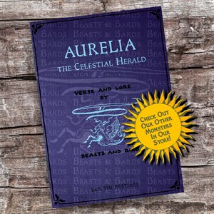 Aurelia the Celestial Herald | Homebrew RPG Monster PDF - Includes Crafted Monster Origin Story and Stats | RPG | Campaign | Printable