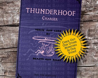 Thunderhoof Charger | Homebrew RPG Monster PDF - Includes Crafted Monster Origin Story and Stats | RPG | Campaign | Printable
