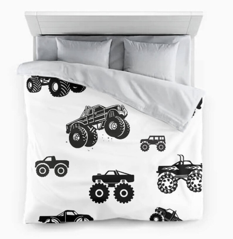 Monster Truck Duvet Etsy