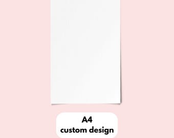 A4 custom sublimation print / transfers ready to press