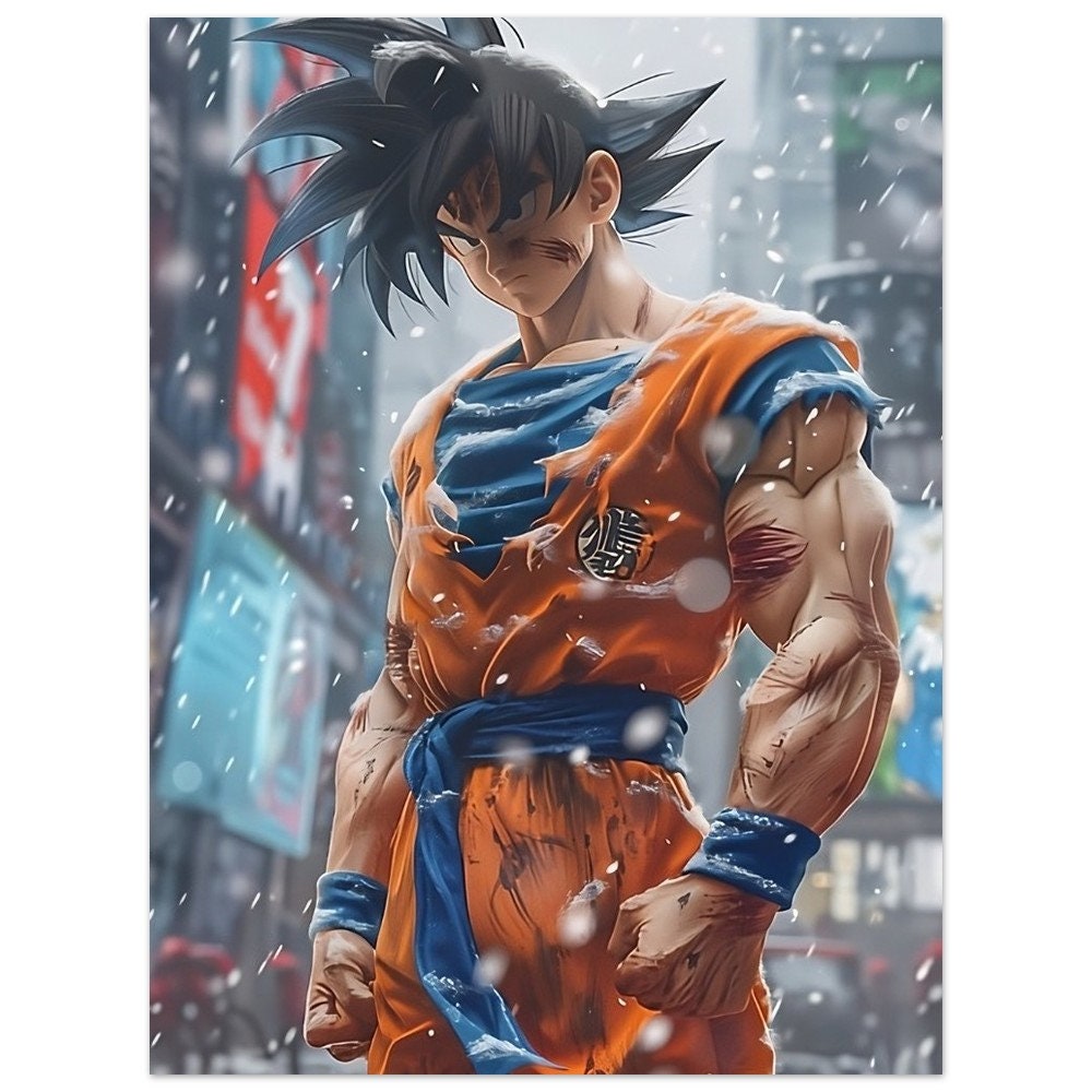 Dragon Ball Z Goku Poster Illustration. - Etsy