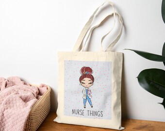 Nurse Tote Bag, Nurse Things, Nurse&#39;s Week Gift, Gift For Nurse Graduation, Cute Gift For Nurse Friend, National Nurses Week Gift Idea