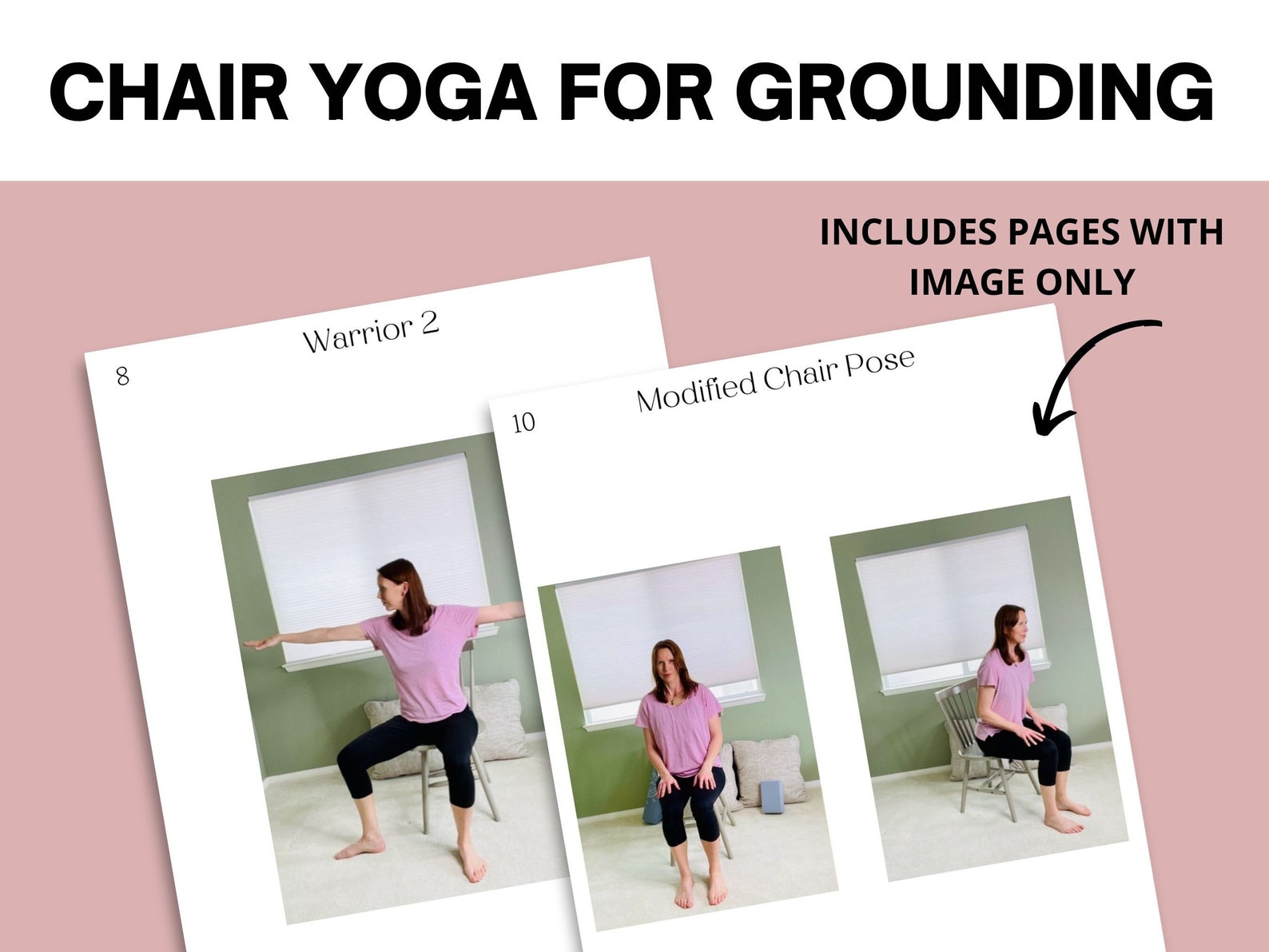 Chair Yoga, Chair Yoga for Grounding, Activity for Seniors, Chair