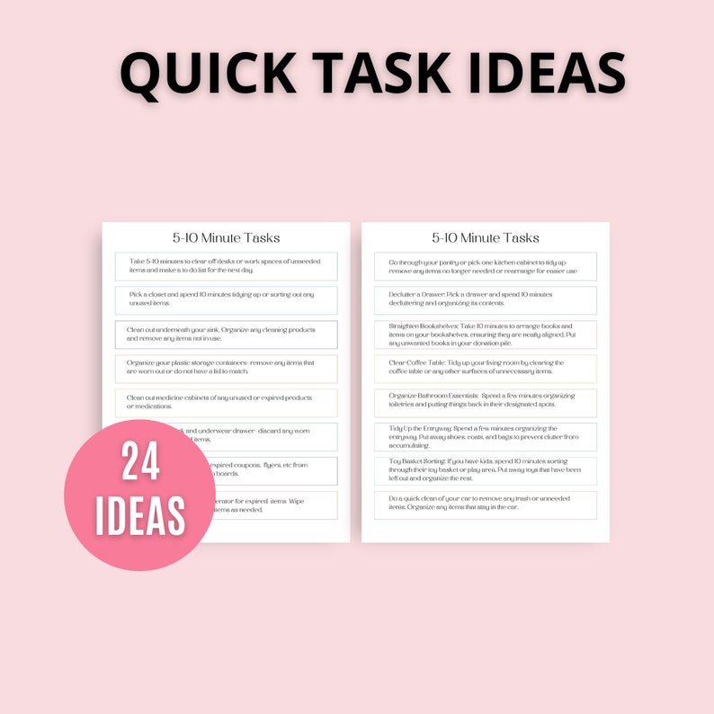 Decluttering Planner, Decluttering Plan, Housecleaning Checklists ...