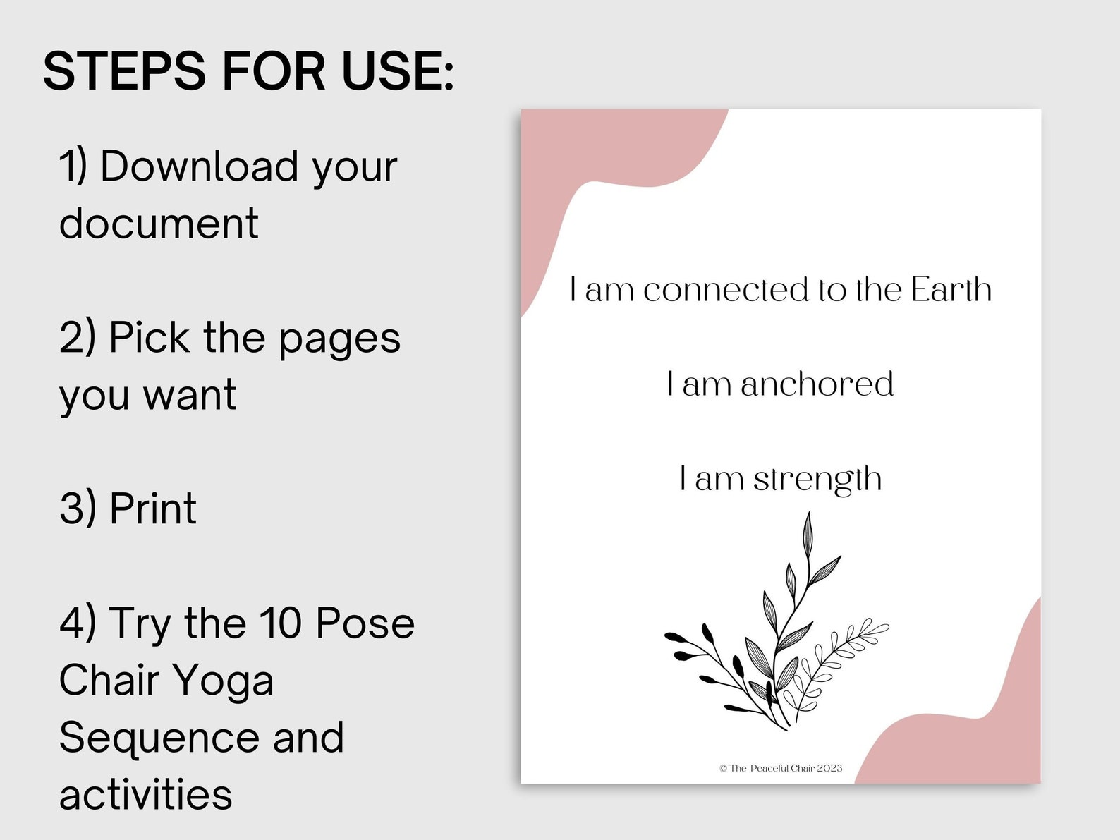 Chair Yoga, Chair Yoga for Grounding, Activity for Seniors, Chair