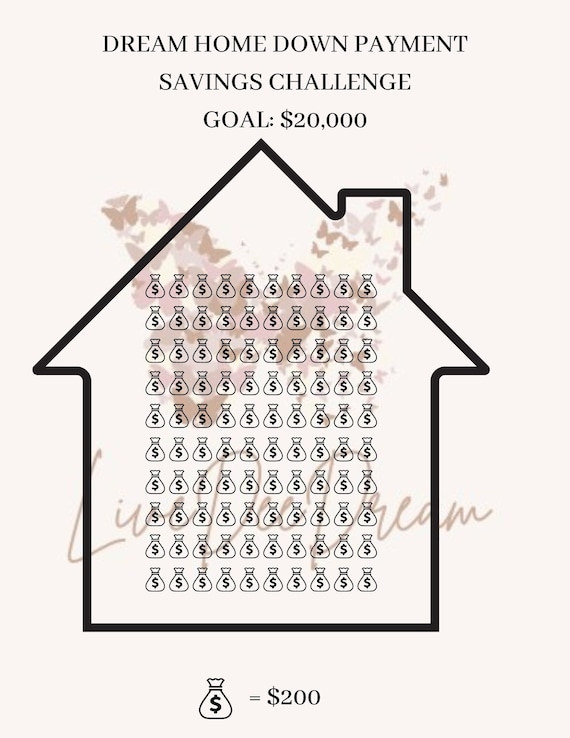 20,000 Dollar 20K Dream Home Down Payment Savings Challenge