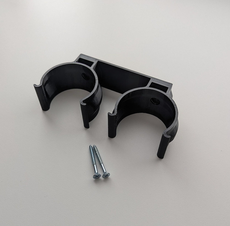 Garage Storage Wall Mount for RIDGID Wands (3D Printed, Screws Included) Black