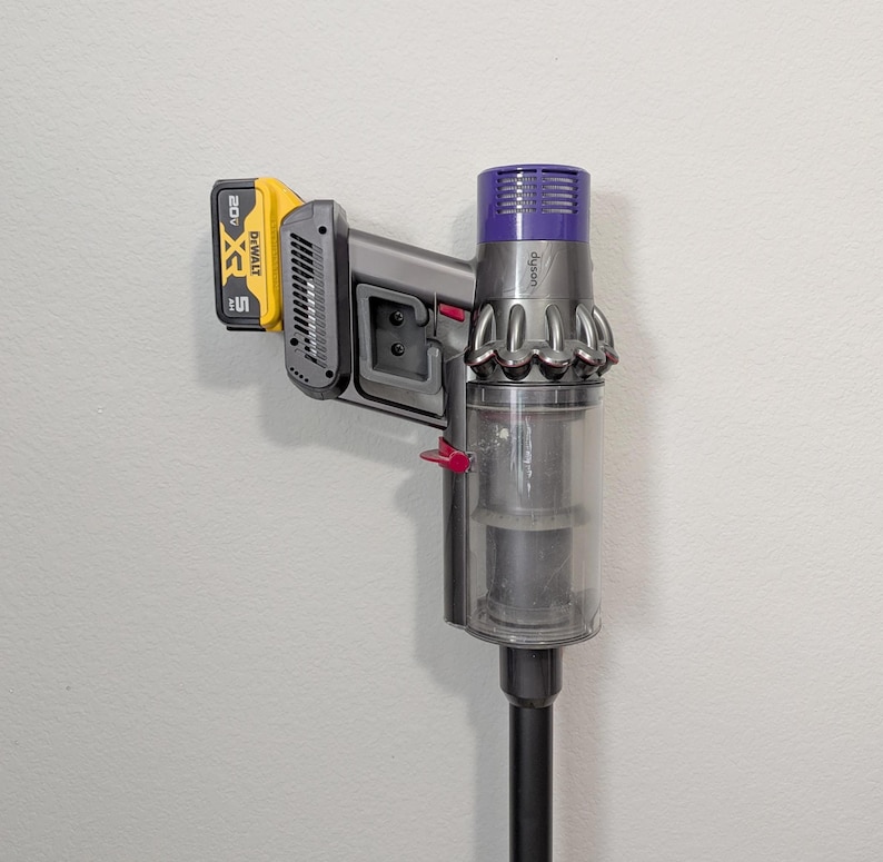 Soporte de pared para aspiradora: Soporte lateral para Dyson V7, V8, V10, V11 y V15 (incluye tornillos). imagen 1
