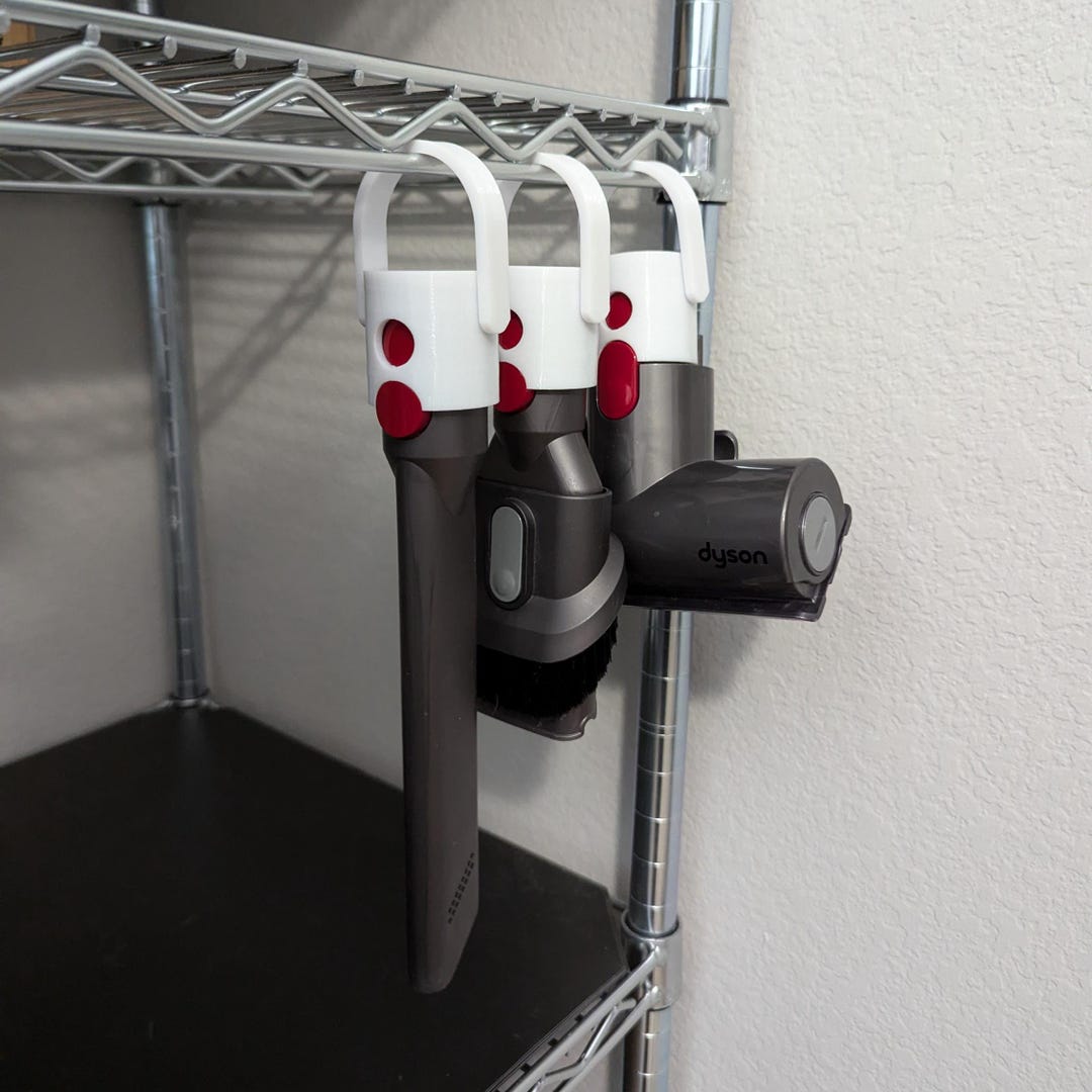 Removable Loop Dyson Accessory Hanger - Fits V7, V8, V10, V11, V12, V12 Slim, V15 ...