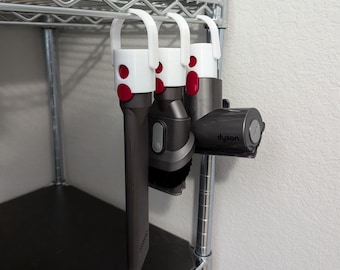 Colgador de accesorios Dyson - Compatible con V7, V8, V10, V11, V12, V12 Slim, V15, Gen5 - Presilla extraíble