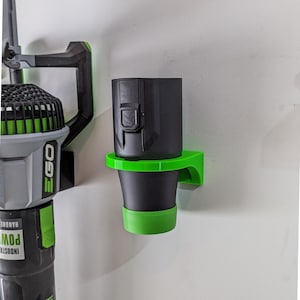Wall Mount for EGO Blower Main Nozzle and Short Car Drying Nozzle Storage